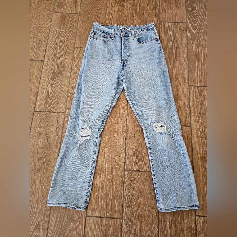 Levi's Wedgie High-Rise Straight Jeans Size 30 - Picture 4 of 7